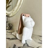 Фигура "Кот мордой вверх" розовый, 17см