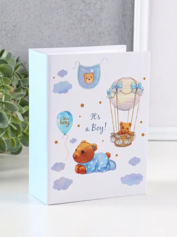 Фотоальбом "Мой малыш", голубой, 100ф 10X15см, ПП карм.