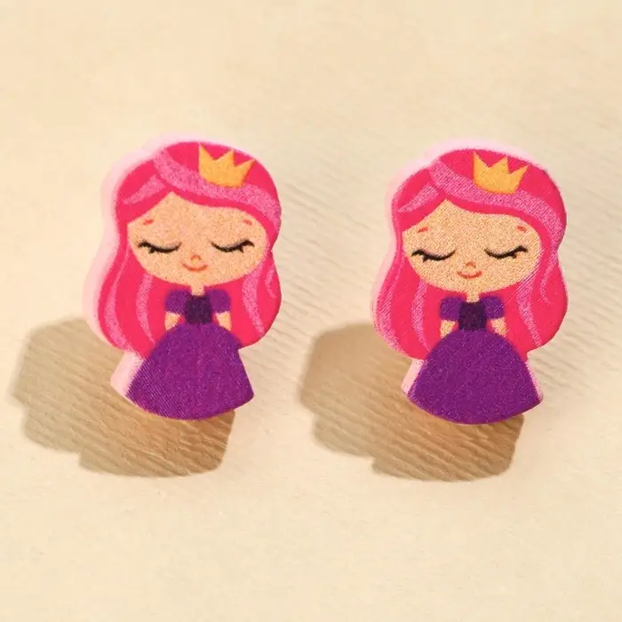 Серьги детские &laquo;Маленькой леди&raquo;, гвоздики