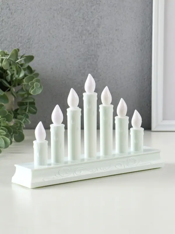 Светодиодная свеча LED RISALUX &laquo;Семь свечей&raquo; 3хAAA белый 23,7х5х15 см