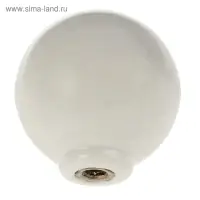 Ручка кнопка PLASTIC 008, пластиковая, белая