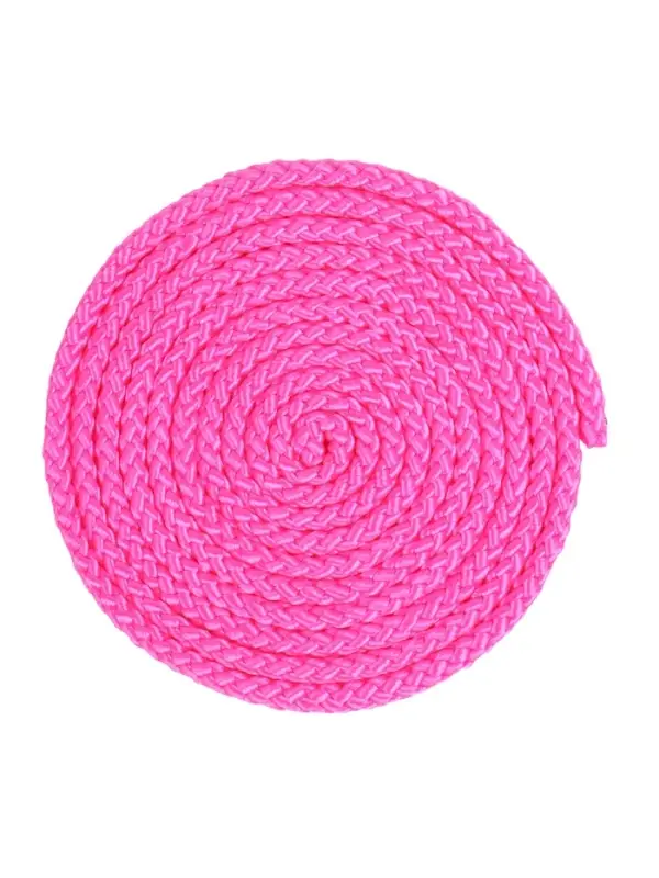 Скакалка для художественной гимнастики 3м, розовый-неон