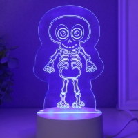 Светильник "Скелетик" LED RGB от сети RISALUX 9,5х8,5х14,8 см