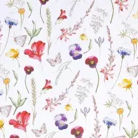 Бумага упаковочная крафтовая &laquo;Цветы&raquo;, 70 х 100 см