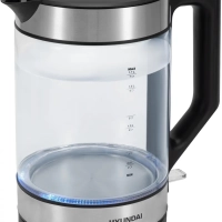 Чайник HYK-G3509 1,7л 2200Вт черный (стекло)