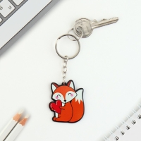 Брелок для ключей акриловый &laquo;Лиса&raquo;, 3,5 х 10 см