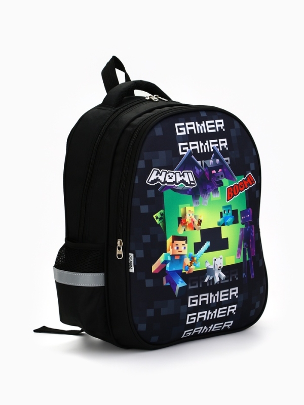 Рюкзак каркасный ArtFox STUDY, 39х30х14 см, унив "Пиксели"