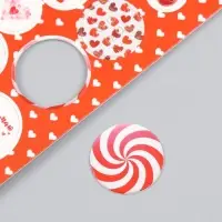 Декоративные элементы для творчества &laquo;Арт Узор. Фишки и пуговки. Красный&raquo;, набор 24 шт., картон, 13&times;16.5см