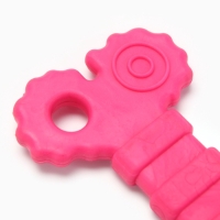 Игрушка жевательная "Завитушки", TPR, 10 см, розовая
