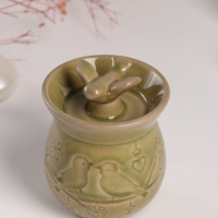 Аромалампа керамика "Птички на ветке"  7,5х7,5х9,8 см