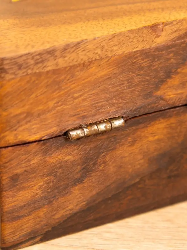 Шкатулка "Фазы Луны" 10х10х6 см, дерево шишам