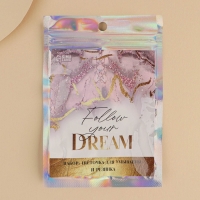 Массажер для лица, спонж для умывания &laquo;Follow your dream&raquo;, 10.5 х 15 см