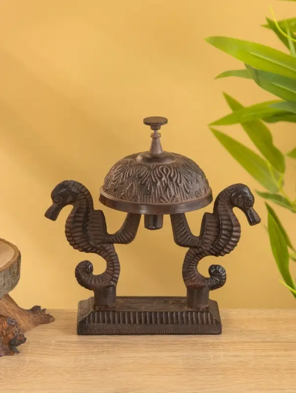 Звонок настольный "Морские коньки" 17х9х16 см