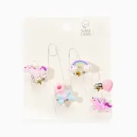 Кольца детские набор 6 шт. &laquo;Выбражулька&raquo; ассорти единорог форма МИКС, б-р, разноцветный