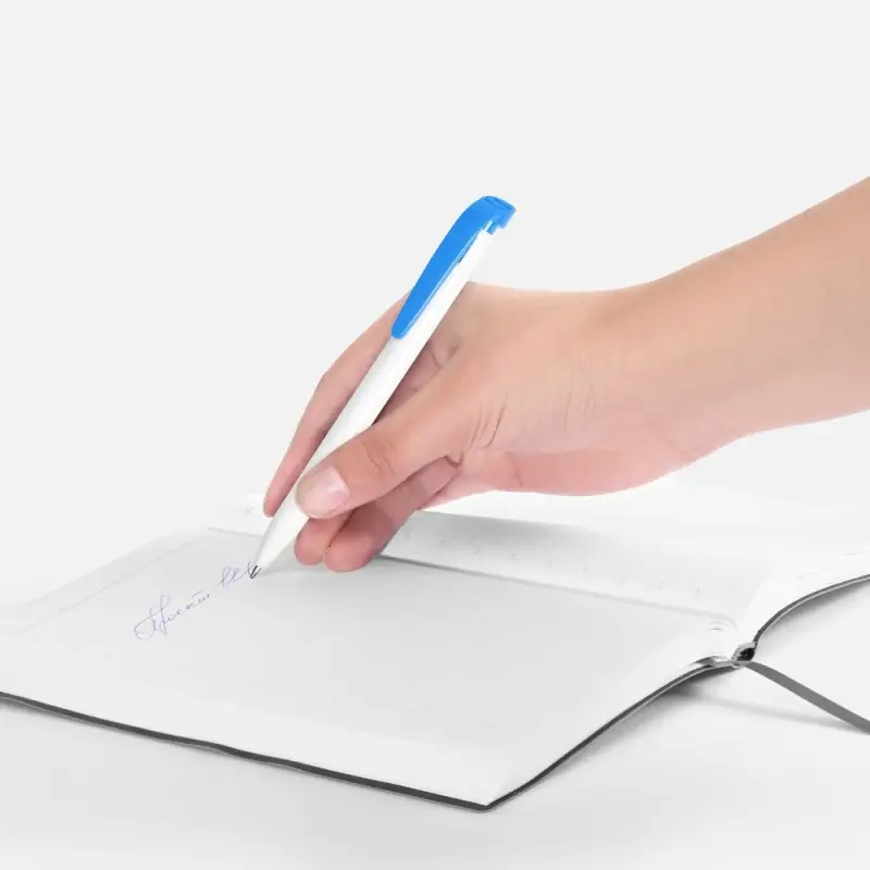 Ручка шариковая Favorite, белая с голубым