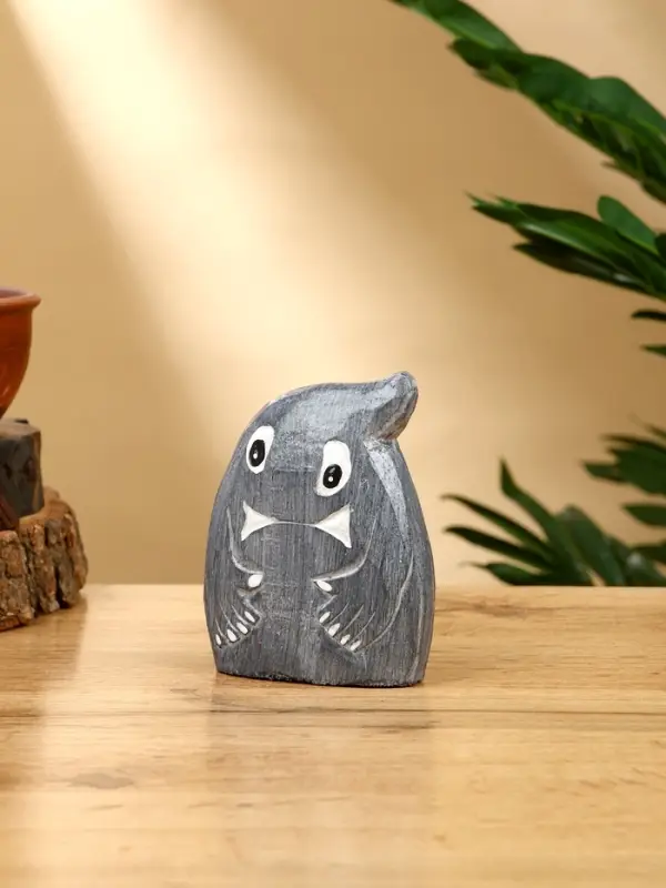 Набор сувенирный "Привидения" дерево H 12, 9, 7 см, цв. серый