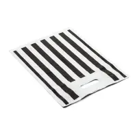 Пакет полиэтиленовый с вырубной усиленной ручкой, ЧБ 30 х 40 см, 50 мкм