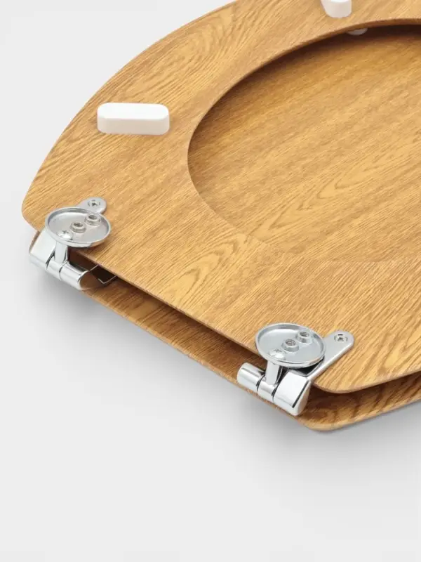 Сиденье для унитаза, 45&times;36&times;5 см, натуральное дерево