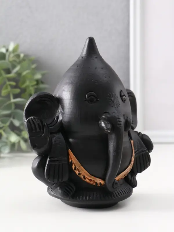 Фигура &laquo;Ганеш&raquo;, 14.5&times;13.5&times;9 см, чёрная