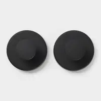 Набор крючков металлических на вакуумной присоске 2 шт, цвет черный