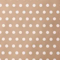 Бумага упаковочная крафт на коричневом "Бисер белом", 0,68 х 10 &plusmn;5% м, 60 г