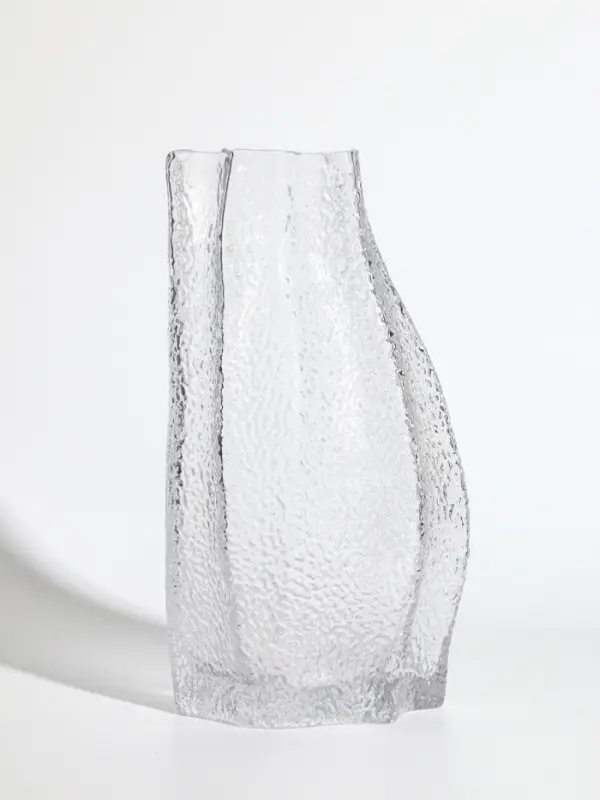 Ваза стекло настольная "Дженис" 25х12х8 см, прозрачный