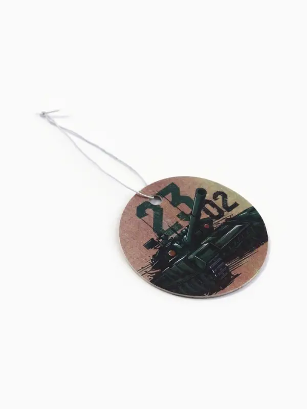 Ароматизатор в машину бумажный &laquo;Танк. 23 февраля&raquo;, цитрус, 7.5&times;16.5 см