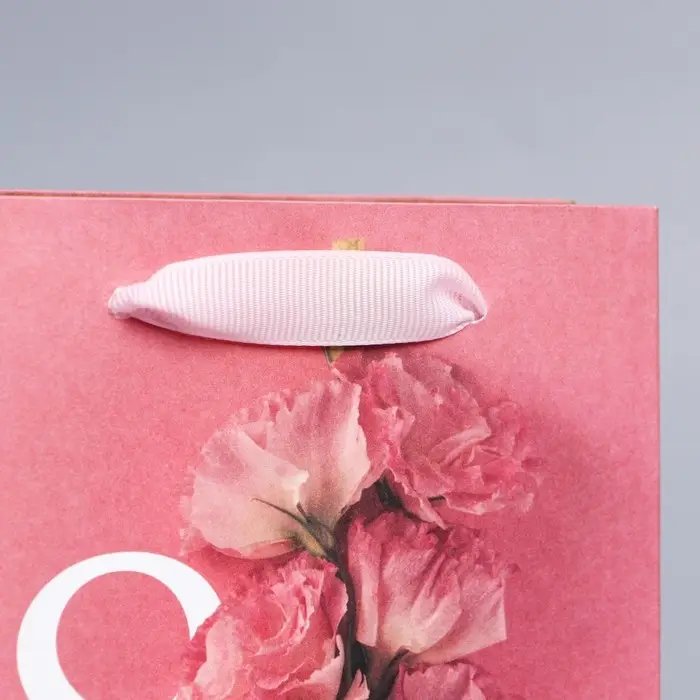 Пакет подарочный крафтовый, упаковка, &laquo;8 марта&raquo;, S 12 х 15 х 5.5 см