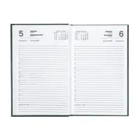 Ежедневник датир 2026г А5 168л б/вин, Зеленый ТЕМНЫЙ