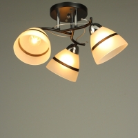 Люстра "Лайма" 3хЕ27 40Вт черно-хромовый 46х46х24 см