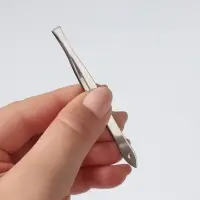 Пинцет прямой, широкий, 8.5 см