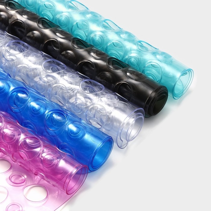 Коврик противоскользящий в ванну на присосках Доляна &laquo;Попурри&raquo;, 31&times;48 см, цвет МИКС