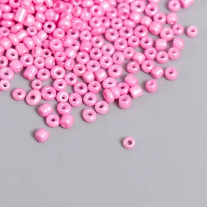 Бисер круглый 12/0 в бутылочке "Французский розовый" 20 гр