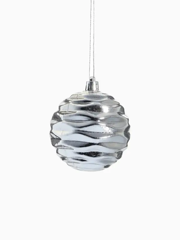 Набор украшений пластик 16 шт "Ярмарка волшебства" 8 см, белый