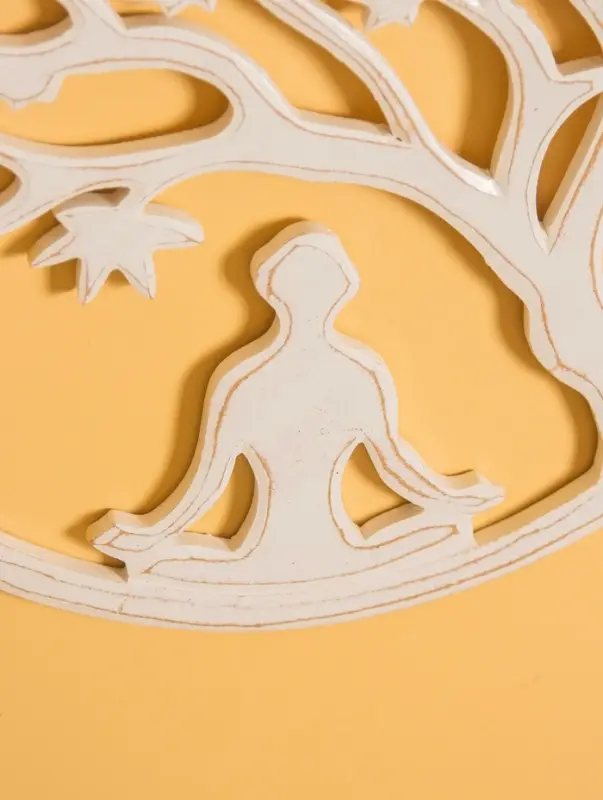 Панно "Умиротворение 2" МДФ, 40х40х1 см, цв. белый