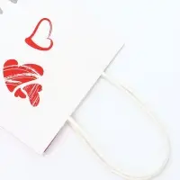 Пакет подарочный крафт &laquo;Люблю!&raquo; 21 &times; 15 &times; 8 см