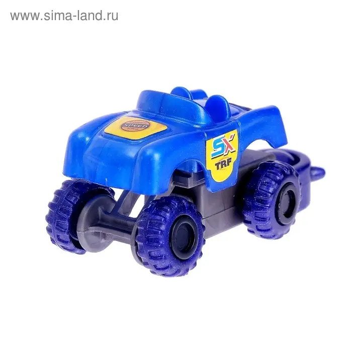 Конструктор &laquo;Джип&raquo; с запуском, 12 деталей, МИКС