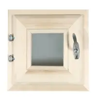 Окно, 30&times;30см, однокамерный стеклопакет, осина