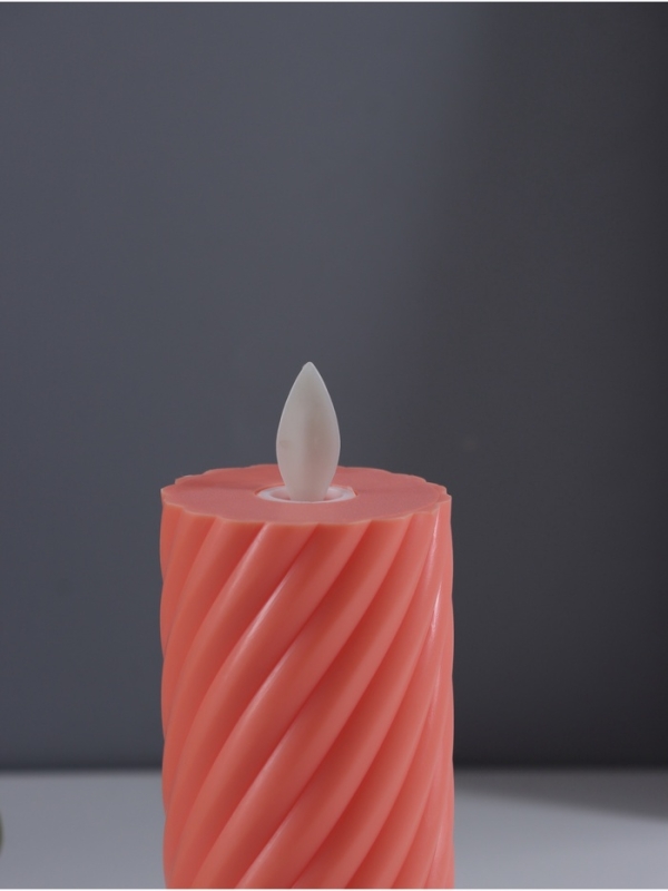 Ночник свеча "Свидание" LED 3xAG13 оранжевый 5х5х11см