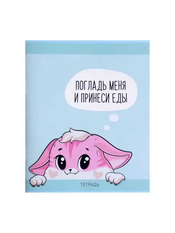 Тетрадь 48 листов в клетку Calligrata &laquo;Лисички&raquo;, обложка мелованная бумага, серые листы, МИКС