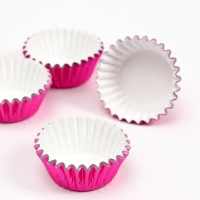 Форма для выпечки круглая, 3,5*2см ярко-розовый набор