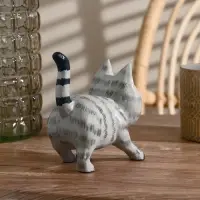 Сувенир &laquo;Котик&raquo;, 10&times;11&times;6.5 см, дерево, серый