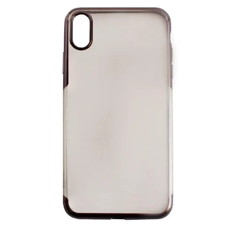 Чехол Iph XS Max Baseus Shining с рамкой черный