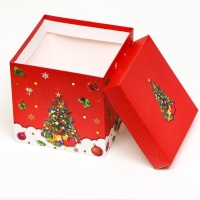 Новый год. Коробка Самосборная &laquo;Ёлка&raquo; 15 х 15 х 15 см