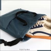 Мешок для обуви на стяжке, наружный карман, TEXTURA, цвет серый