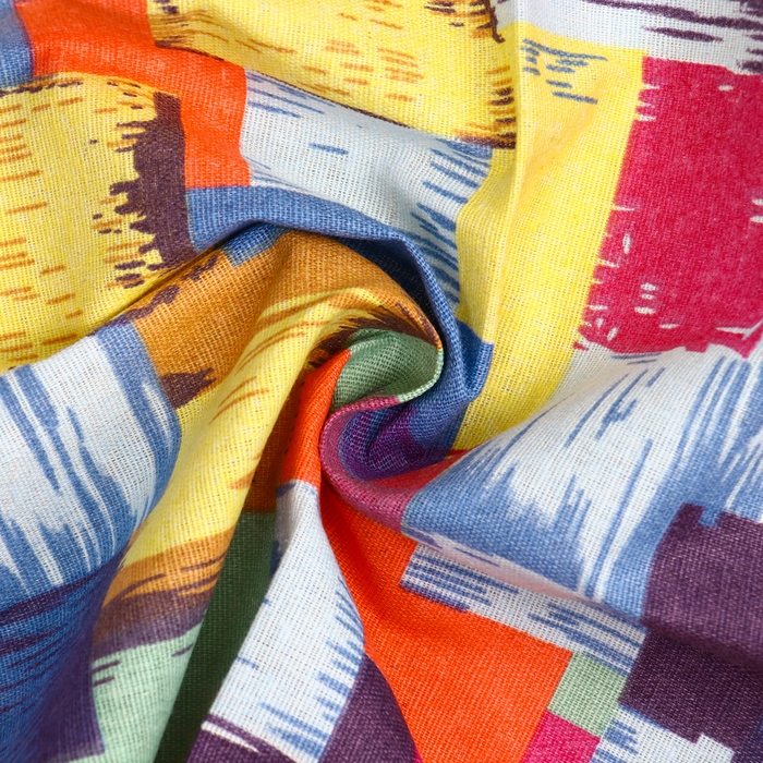 Лоскут для рукоделия, х/б, лоскутный рисунок, 100 &times; 50 см