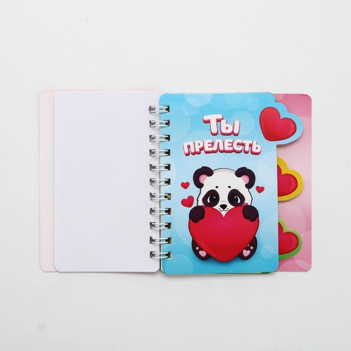 Блокнот детский с разделителями А7, 40 листов &laquo;Панда&raquo;