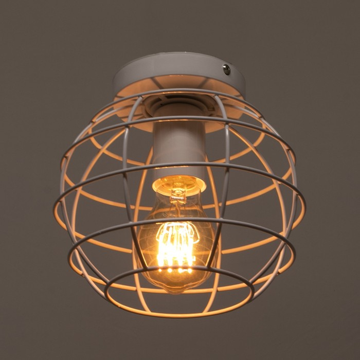 Люстра "Нола" 1х60Вт E27 белый 16х16х18 см BayerLux