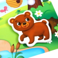 Игра на липучках &laquo;Кто где живёт?&raquo; с мягкими деталями