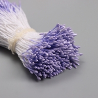 Тычинки для искусственных цветов глянец "Рисинки" сиреневый набор 360 шт длина 6 см